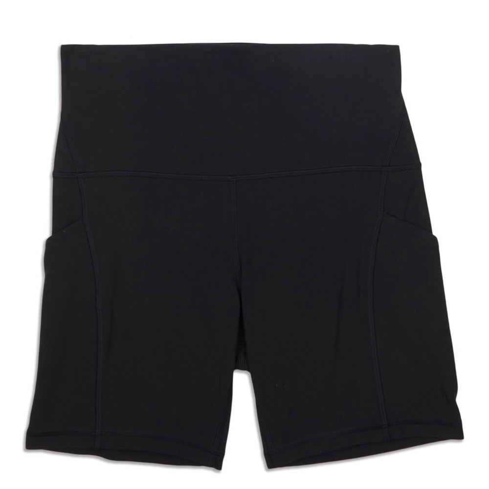 Lululemon black biker shorts size 6